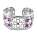 Floral Knight Cuff Bangle