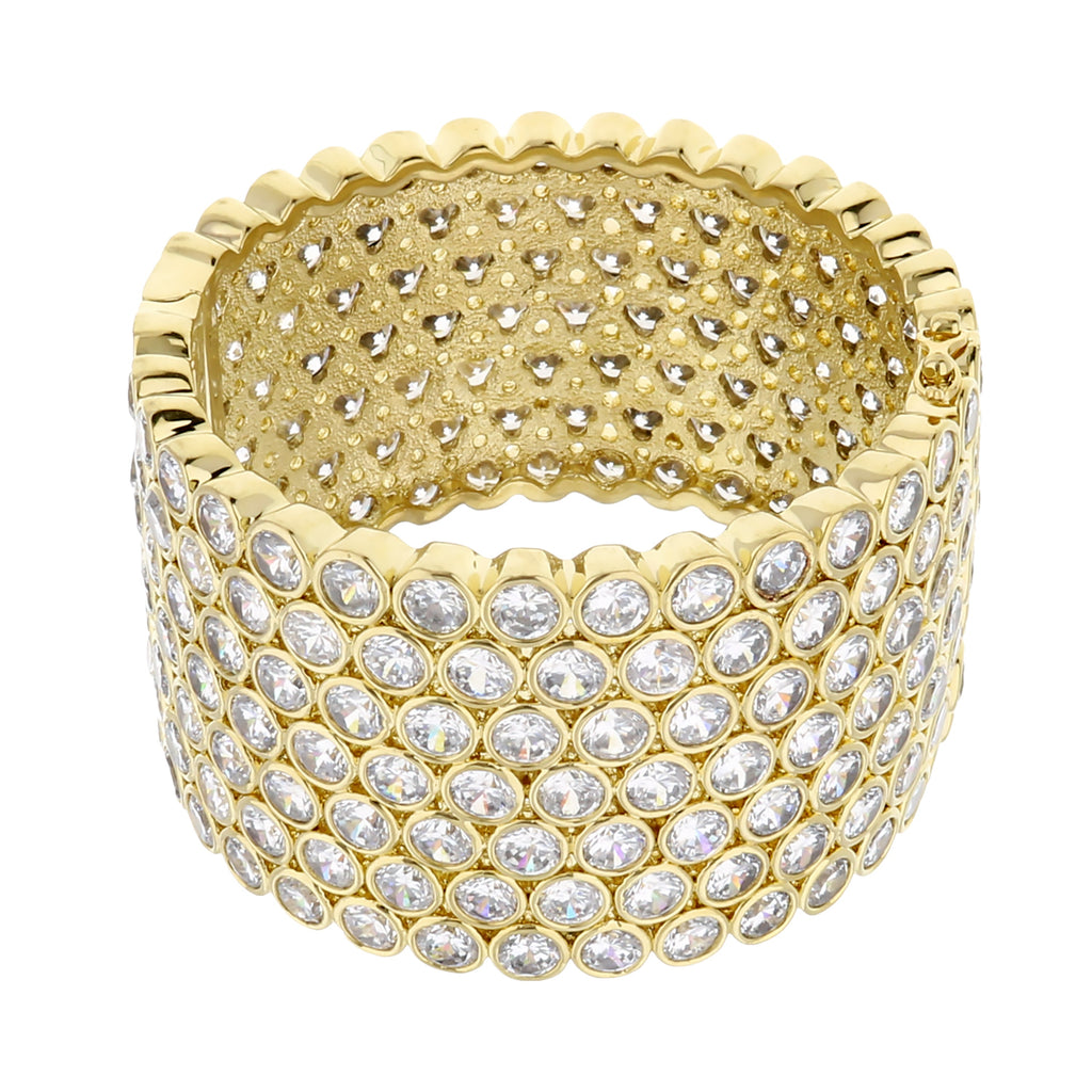 Shimmer and Glimmer Pave Bangle
