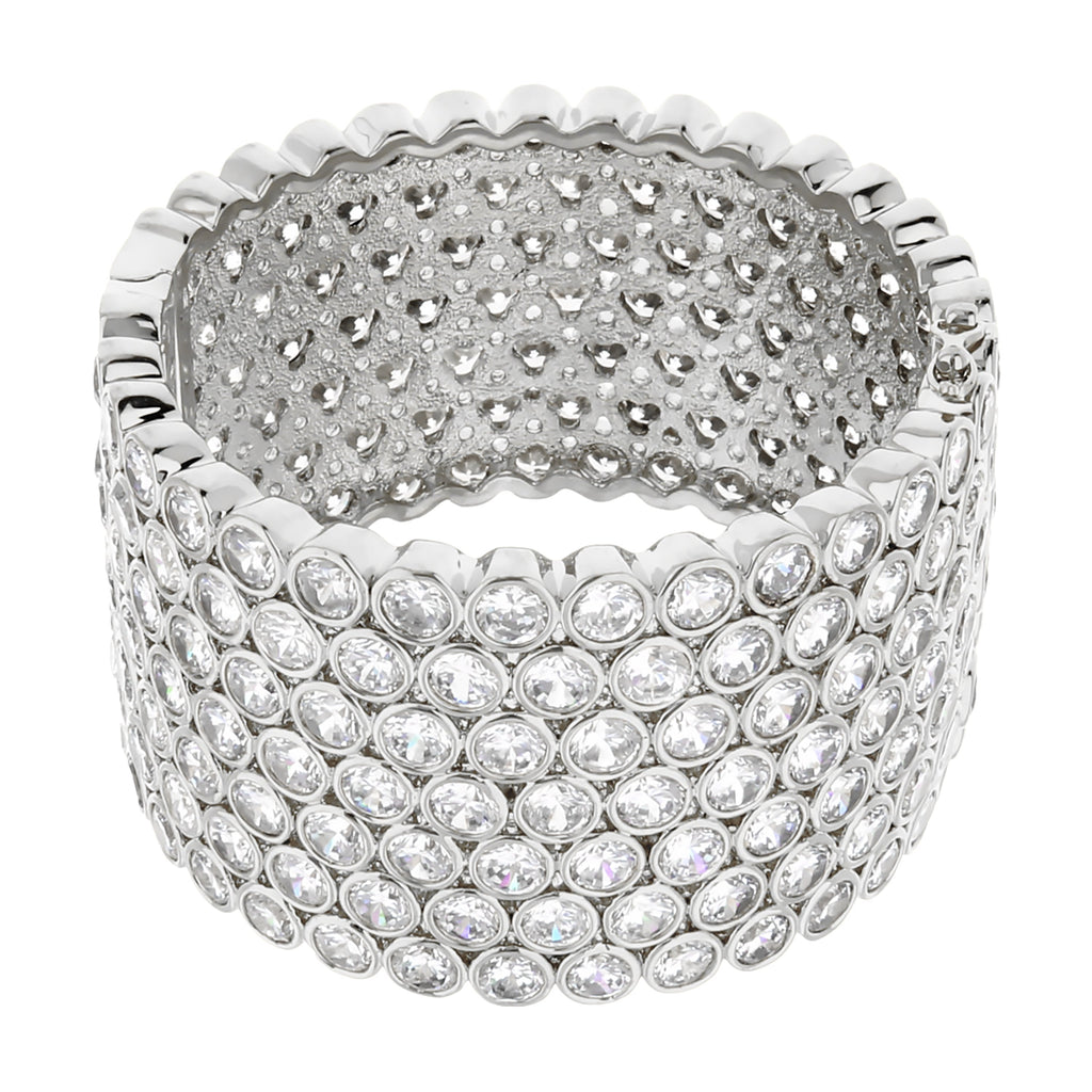 Shimmer and Glimmer Pave Bangle