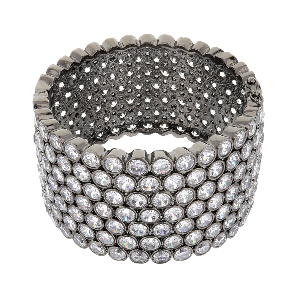 Shimmer and Glimmer Pave Bangle