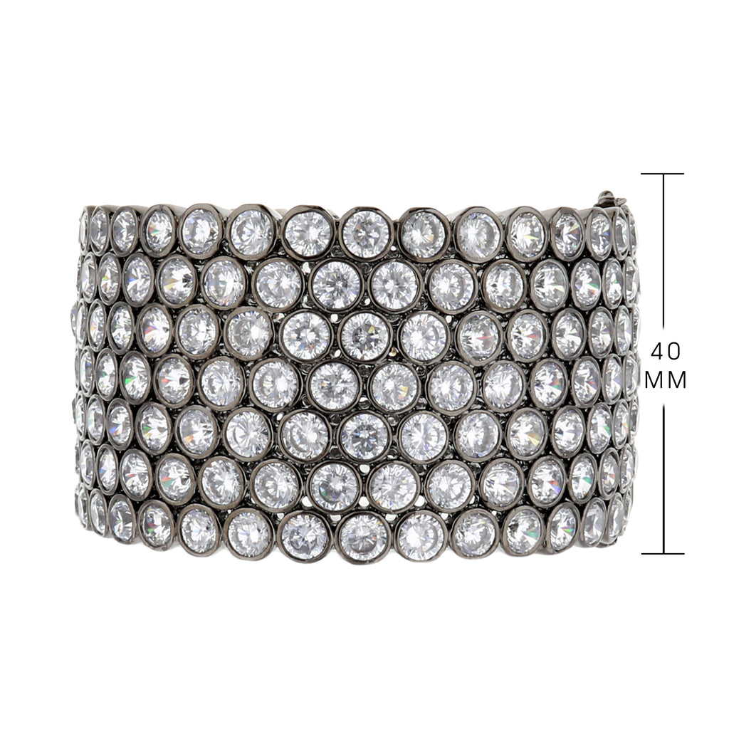 Shimmer and Glimmer Pave Bangle