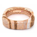 Stripes of Pave Bangle