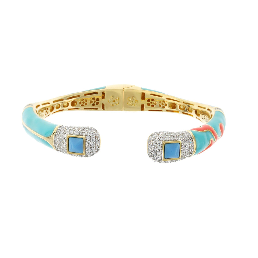 Pretty Little Things Coral Cuff Bangle