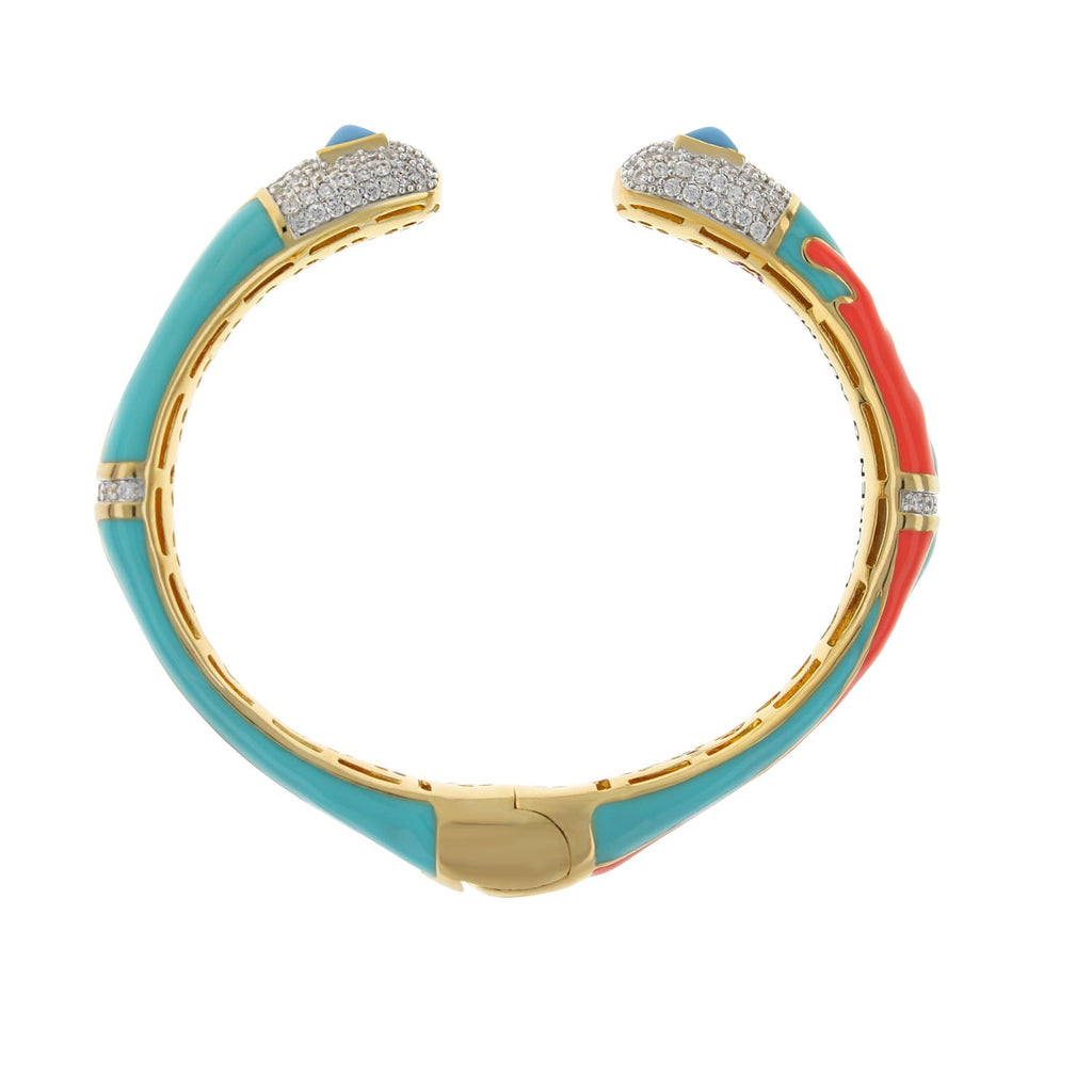 Pretty Little Things Coral Cuff Bangle