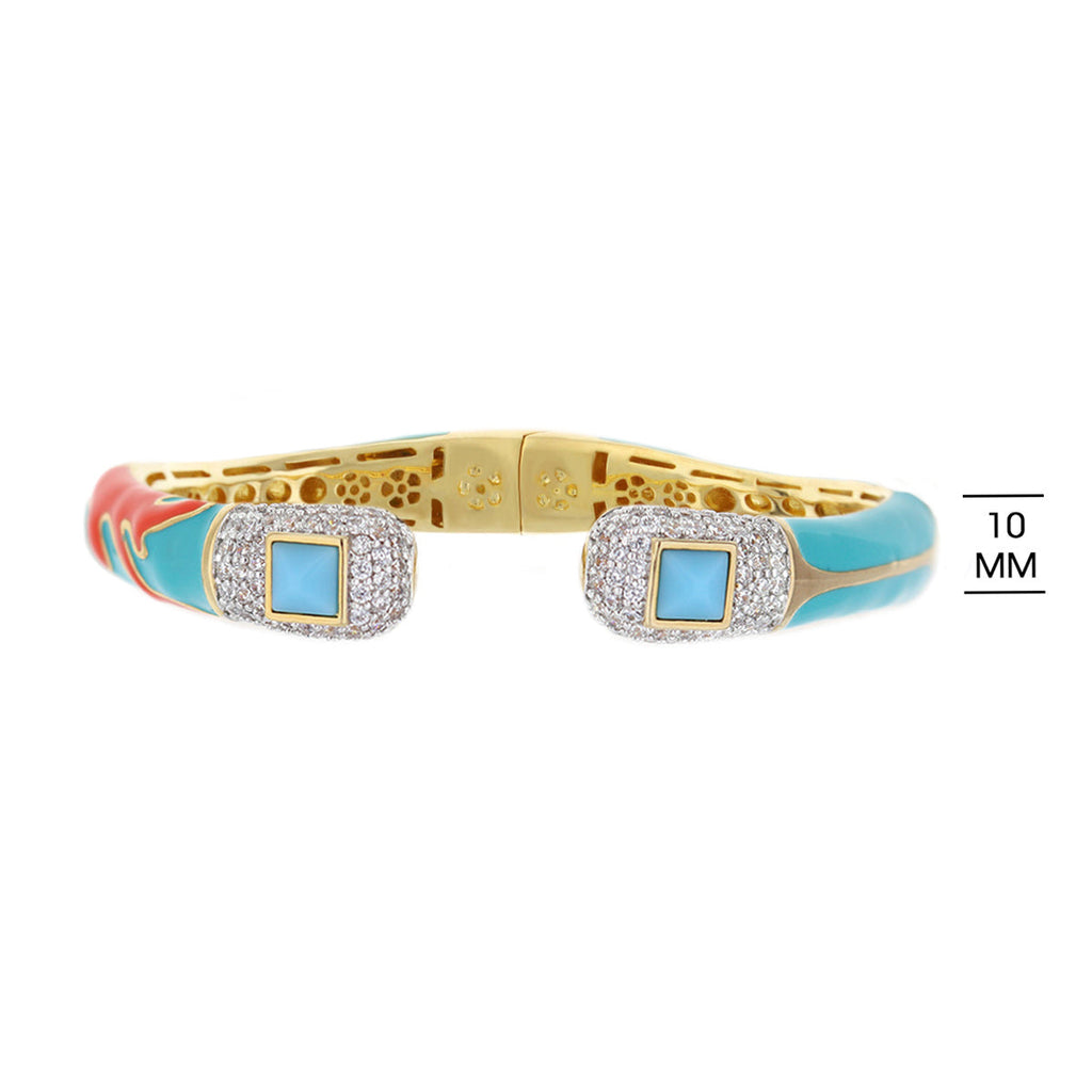 Pretty Little Things Coral Cuff Bangle