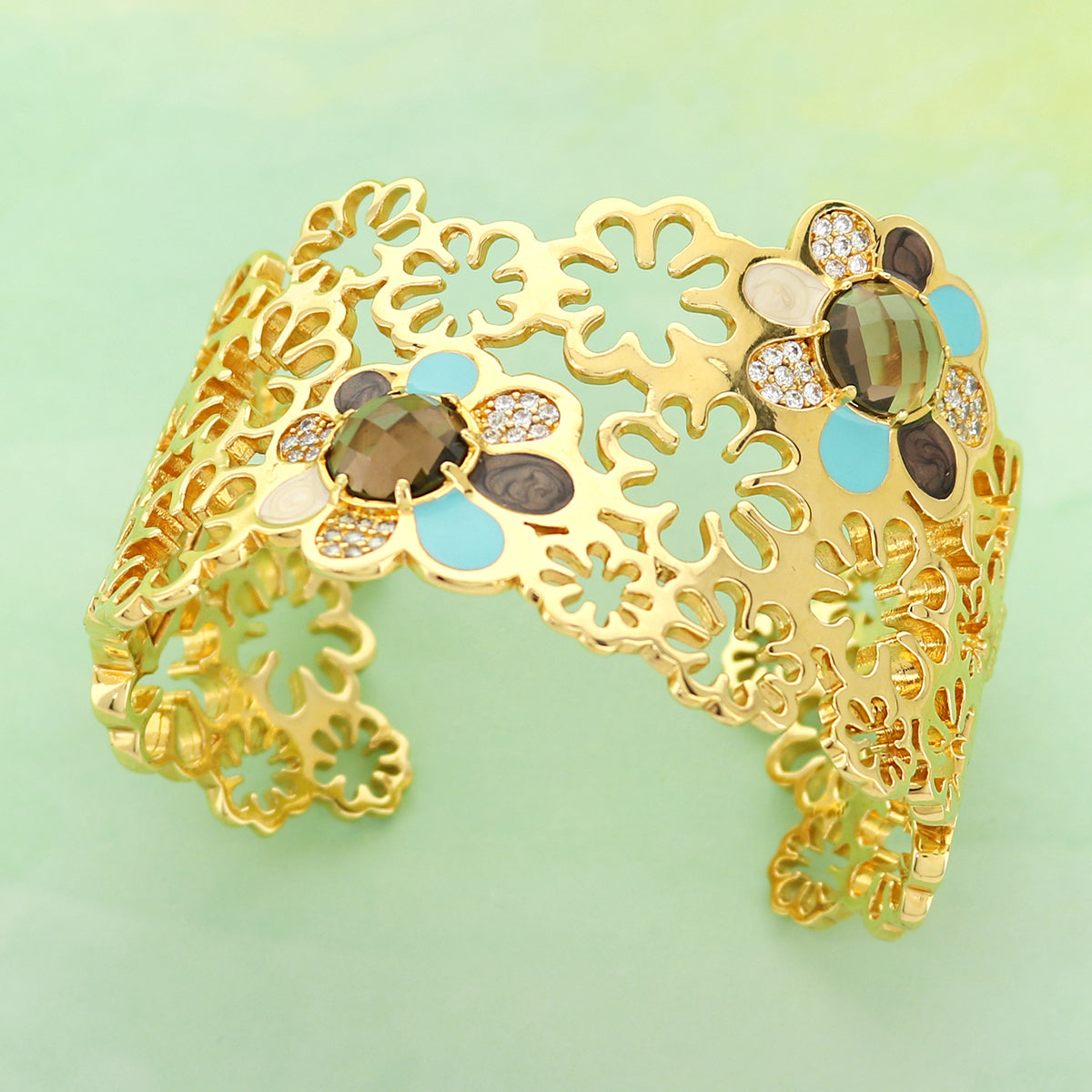 Field of Flowers Cuff Bangle