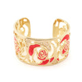 Rose Petal Cuff Bangle
