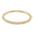 Shimmer and Glimmer Stackable Pave Bangle