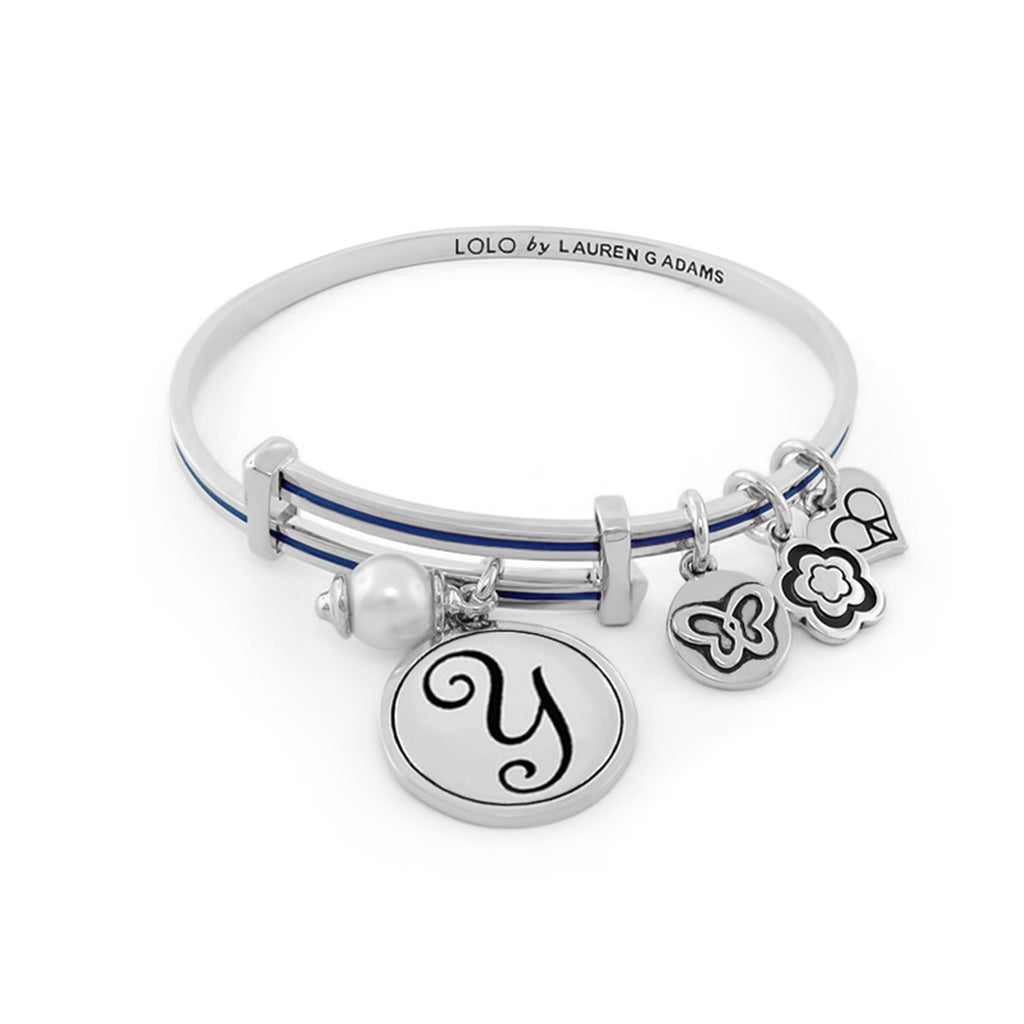 Initial Y Bangle