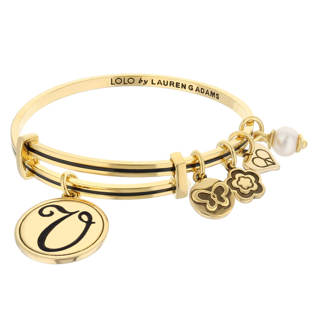 Initial V Bangle