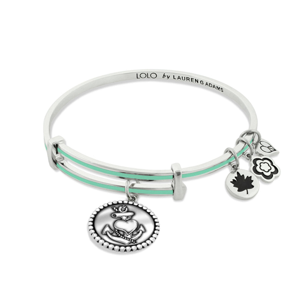 Lolo Anchor Heart Bangle.