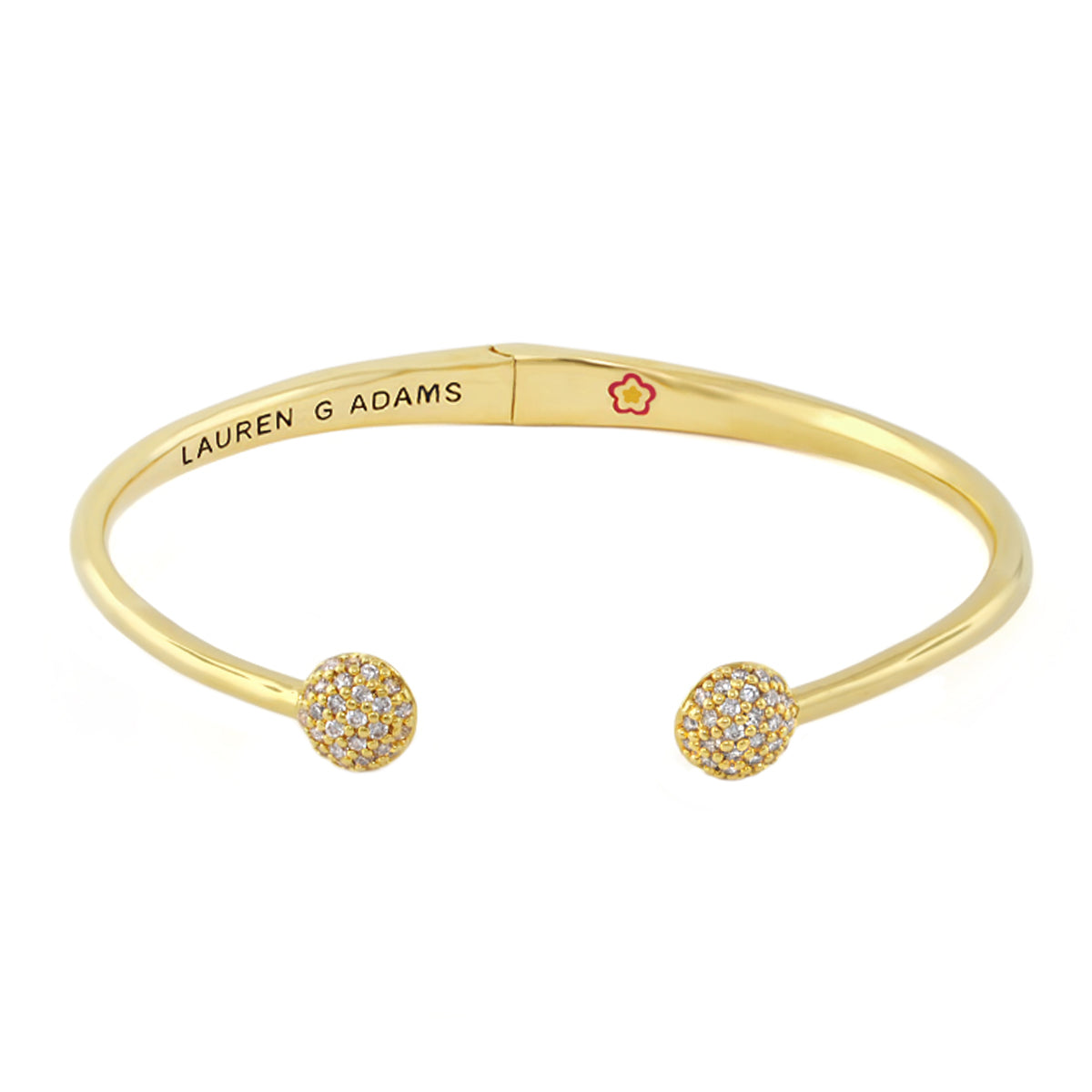 Open Arms Pave Bangle