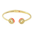 Open Arms Pave Flower Bangle