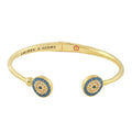 Open Arms Evil Eye Bangle