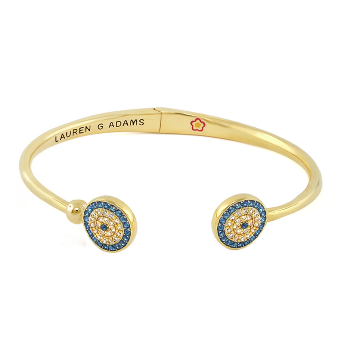 Open Arms Evil Eye Bangle
