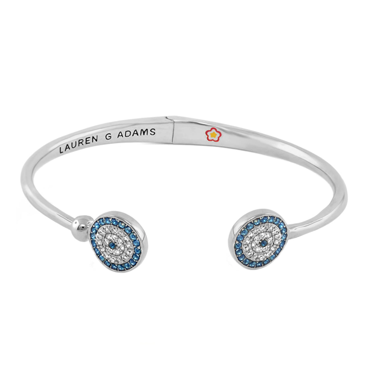 Open Arms Evil Eye Bangle