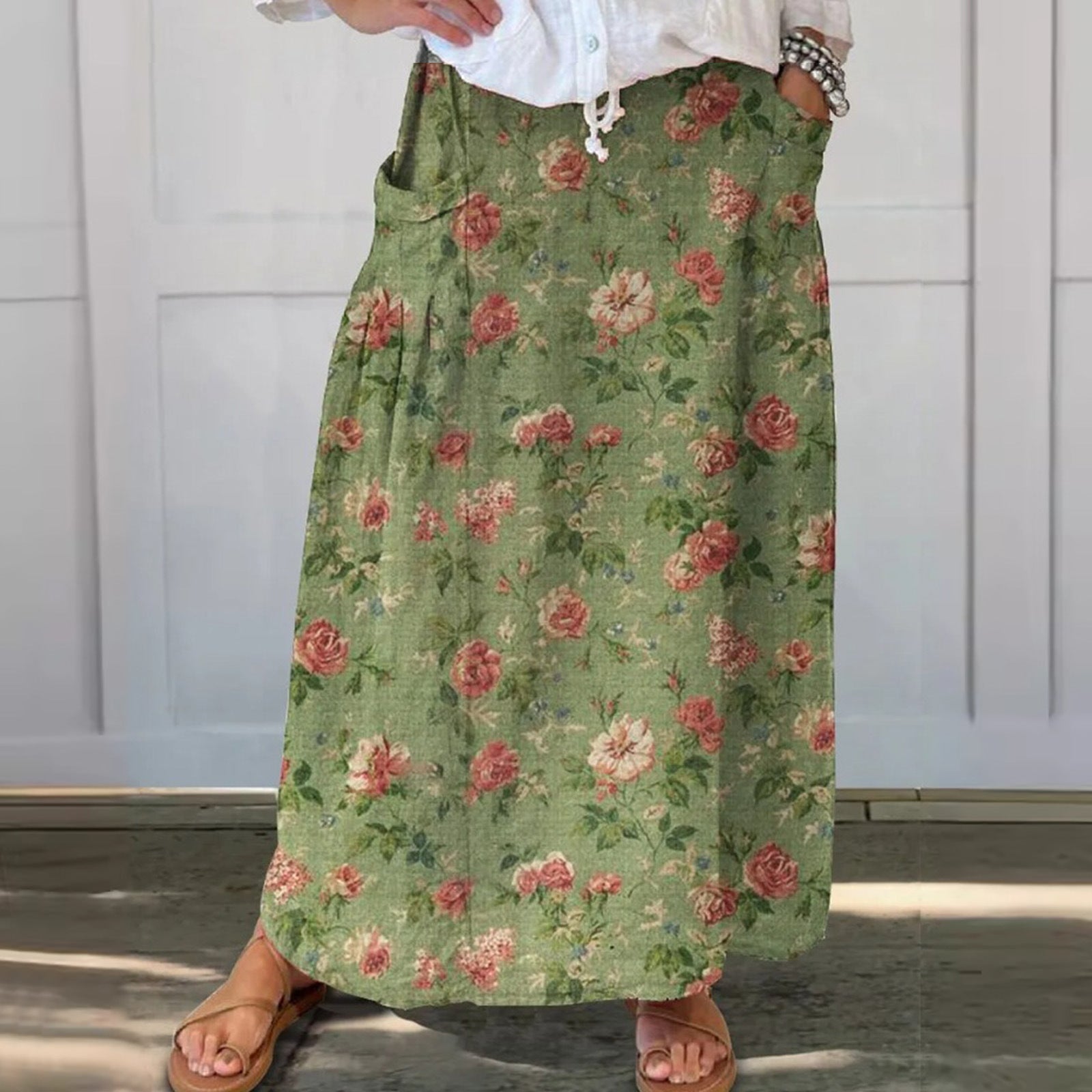Casual Country Long Skirt With A Sophisticated Work-appropriate/Play Vibe