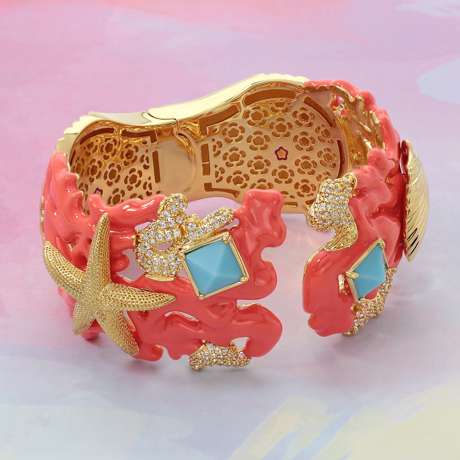 Pretty Little Things Coral Bangle