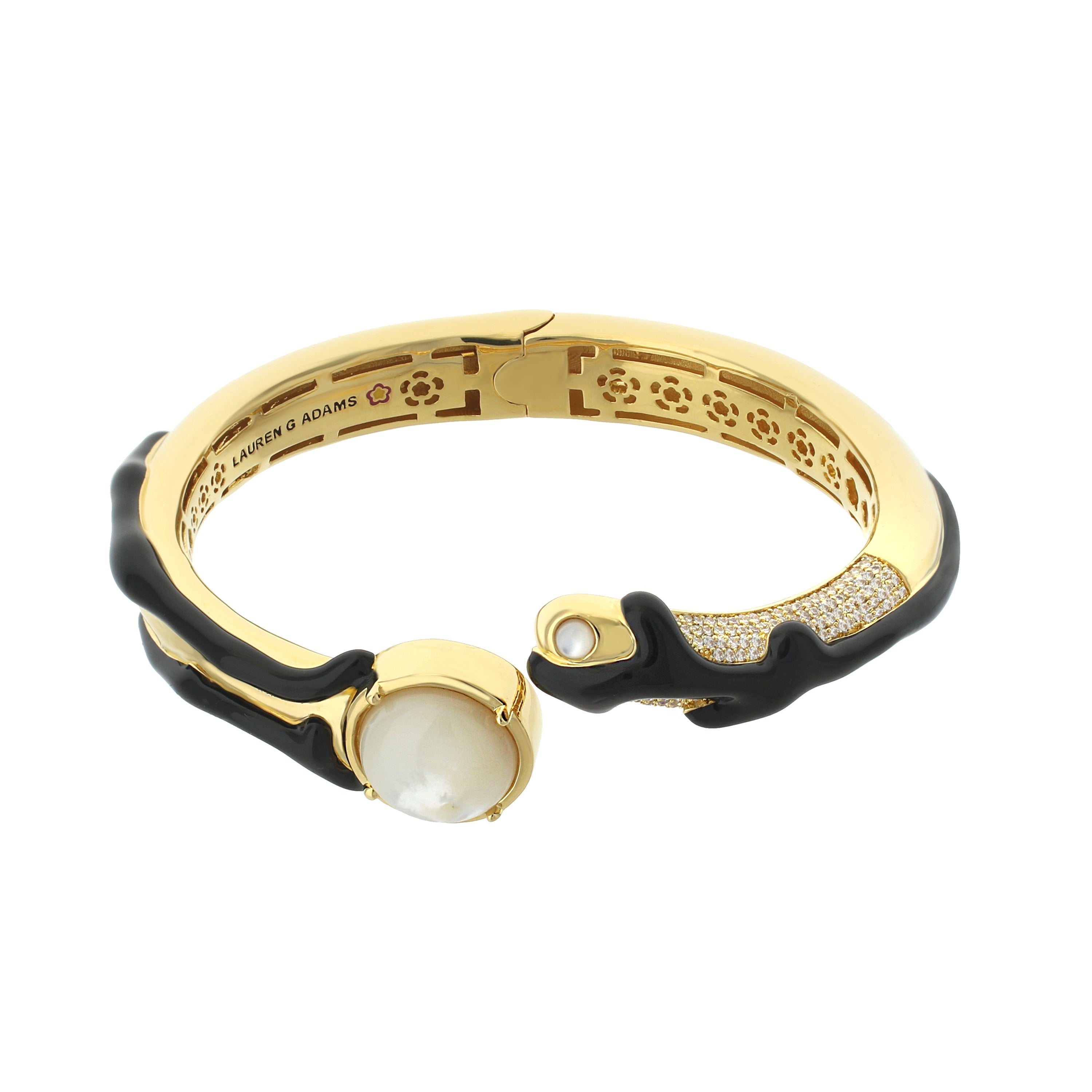 Pretty Little Things Pearl Coral Bangle
