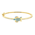 Eau Turtle Bangle