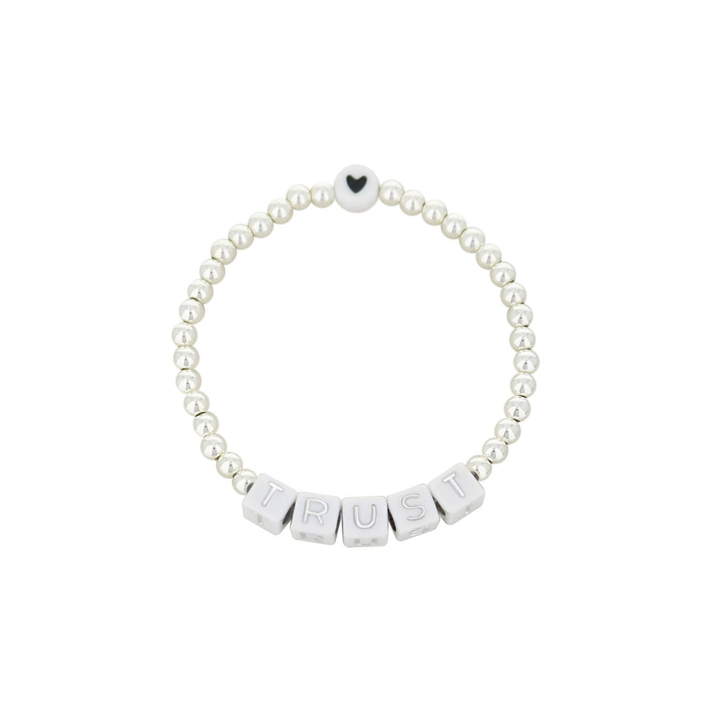 Lorelai Trust Silver 4mm Beads Bracelet