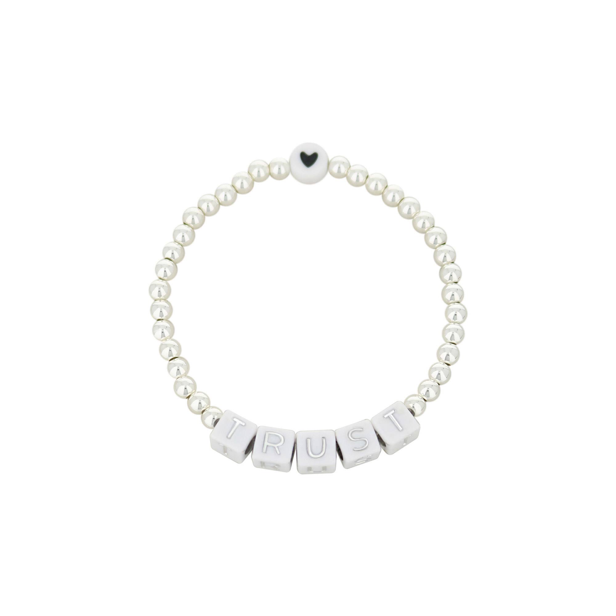 Lorelai Trust Silver 4mm Beads Bracelet