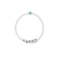 Lorelai Lucky Silver 3mm Beads Bracelet