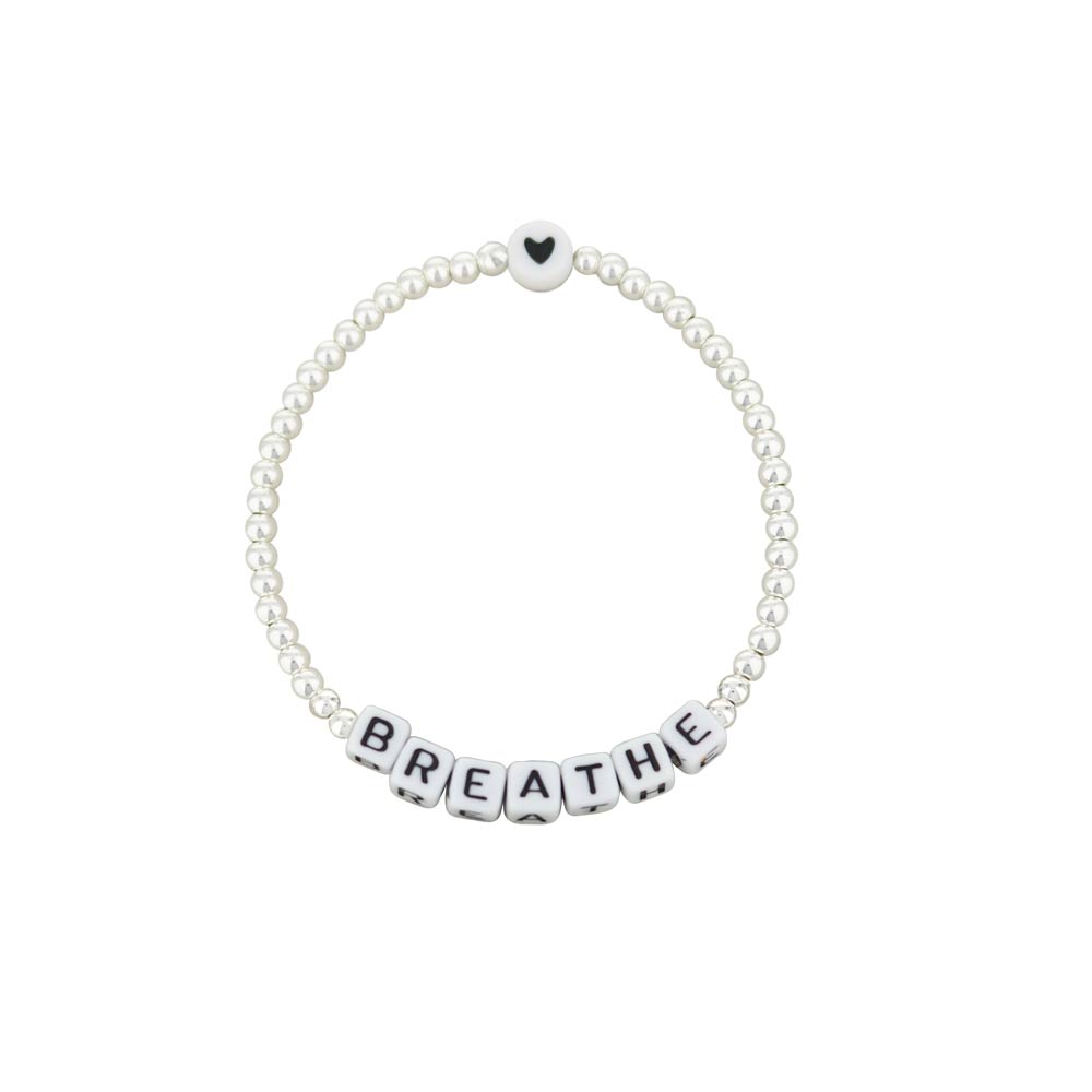 Lorelai Breathe Silver 3mm Beads Bracelet