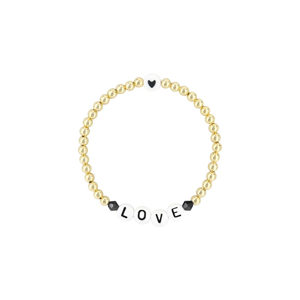 Lorelai Love 14k Gold Filled 4mm Beads Bracelet