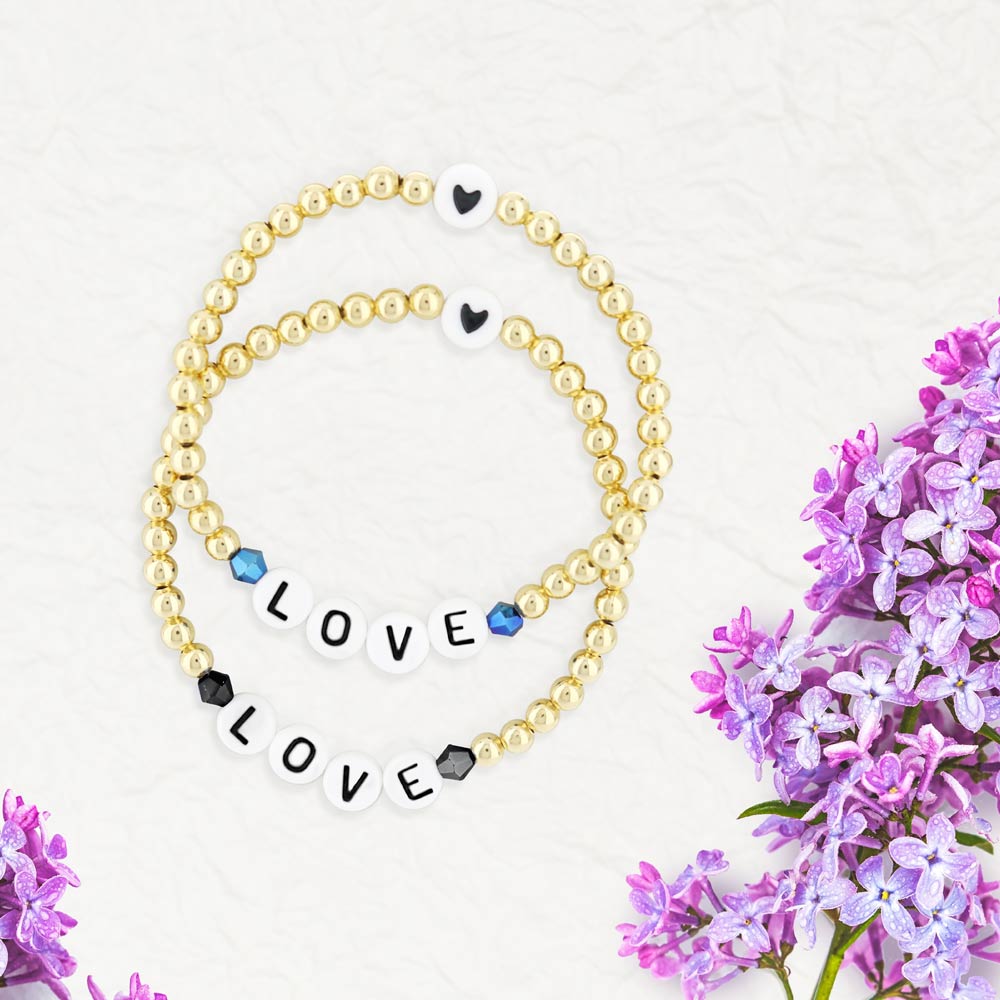 Lorelai Love 14k Gold Filled 4mm Beads Bracelet