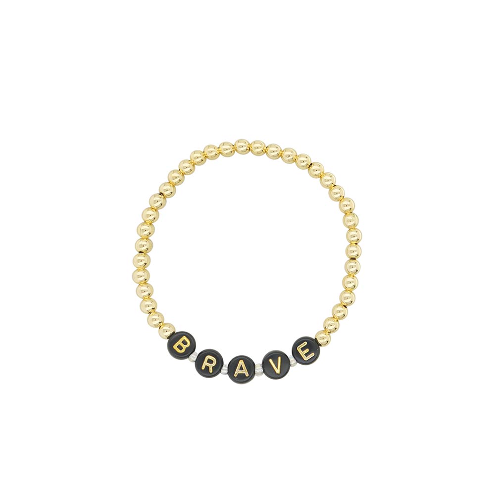 Lorelai Brave 14k Gold Filled 4mm Beads Bracelet