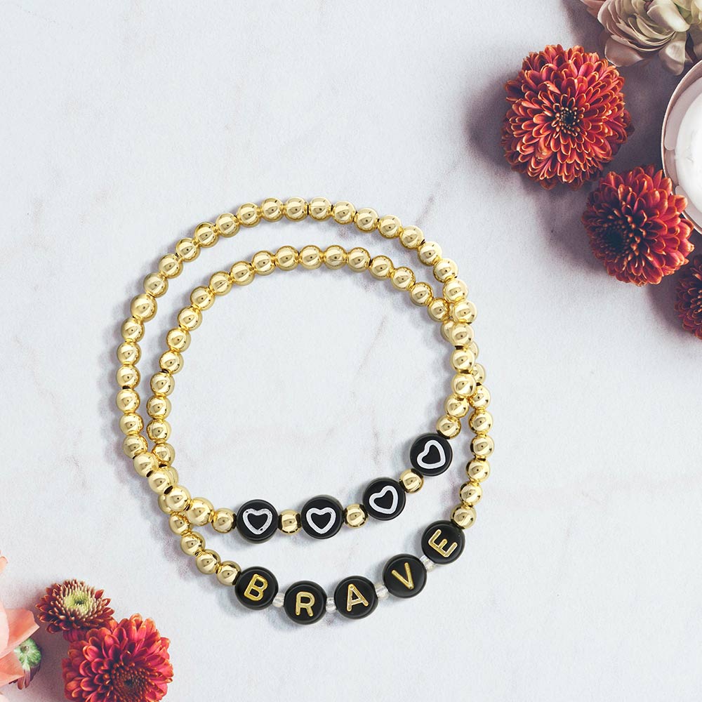 Lorelai Brave 14k Gold Filled 4mm Beads Bracelet