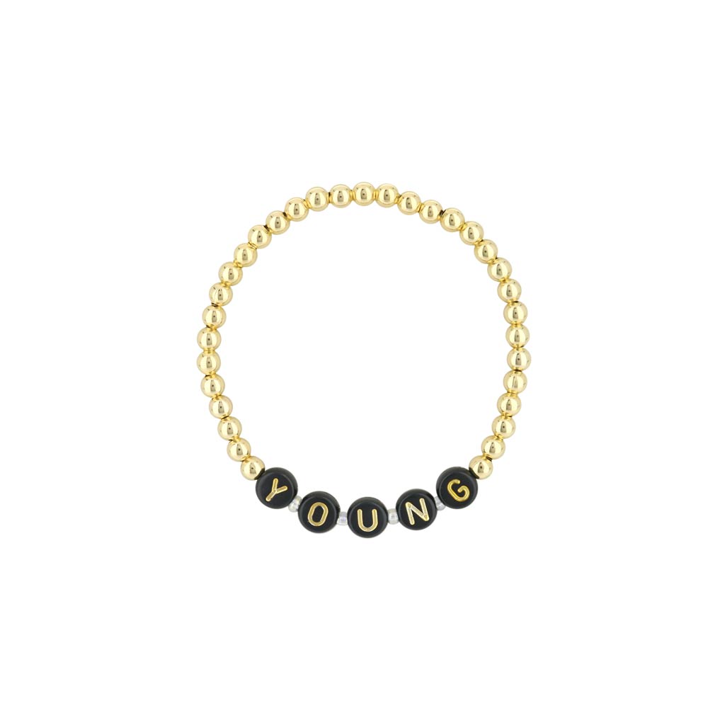 Lorelai Young 14k Gold Filled 4mm Beads Bracelet