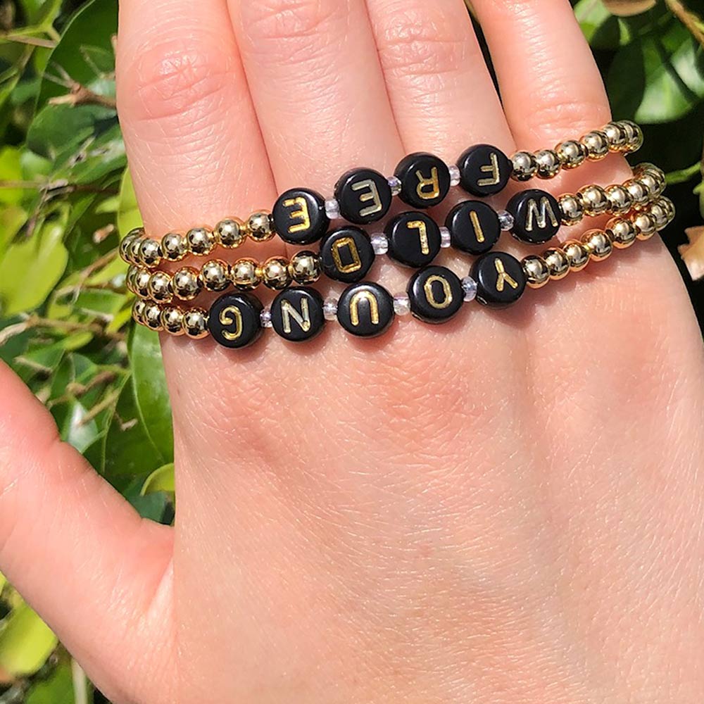 Lorelai Free 14k Gold Filled 4mm Beads Bracelet