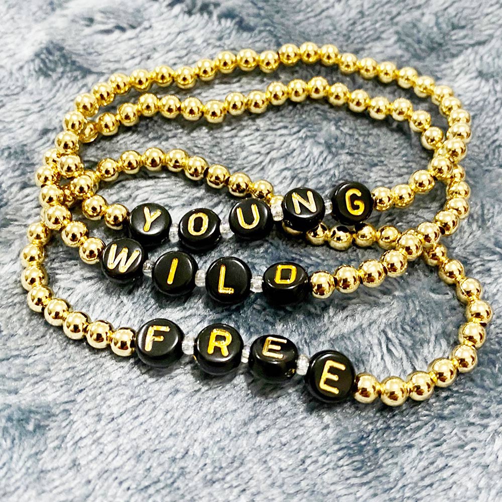 Lorelai Free 14k Gold Filled 4mm Beads Bracelet