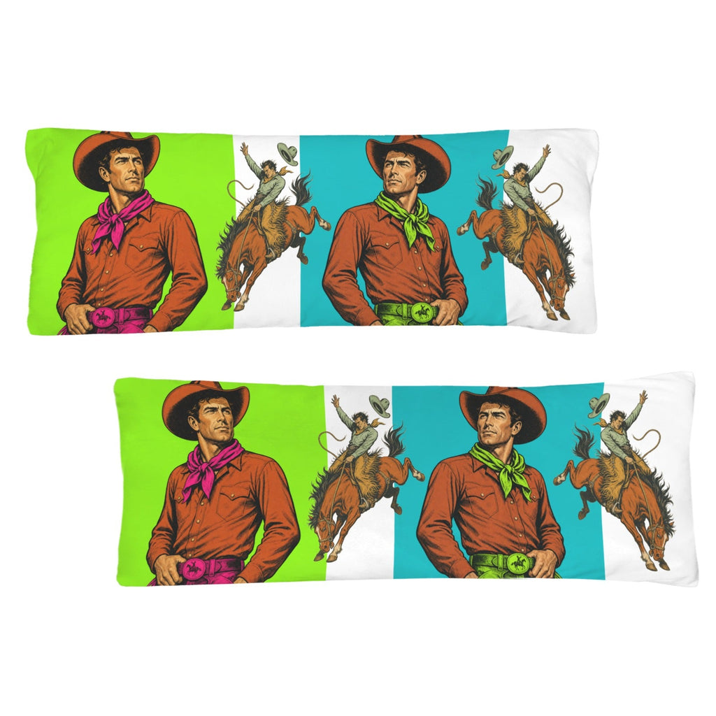 Baha Ranch The Last Roundup Bronc Rider Decorative Body Pillow Cover
