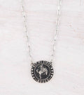 Rodeo Cowboy Necklace: Silver
