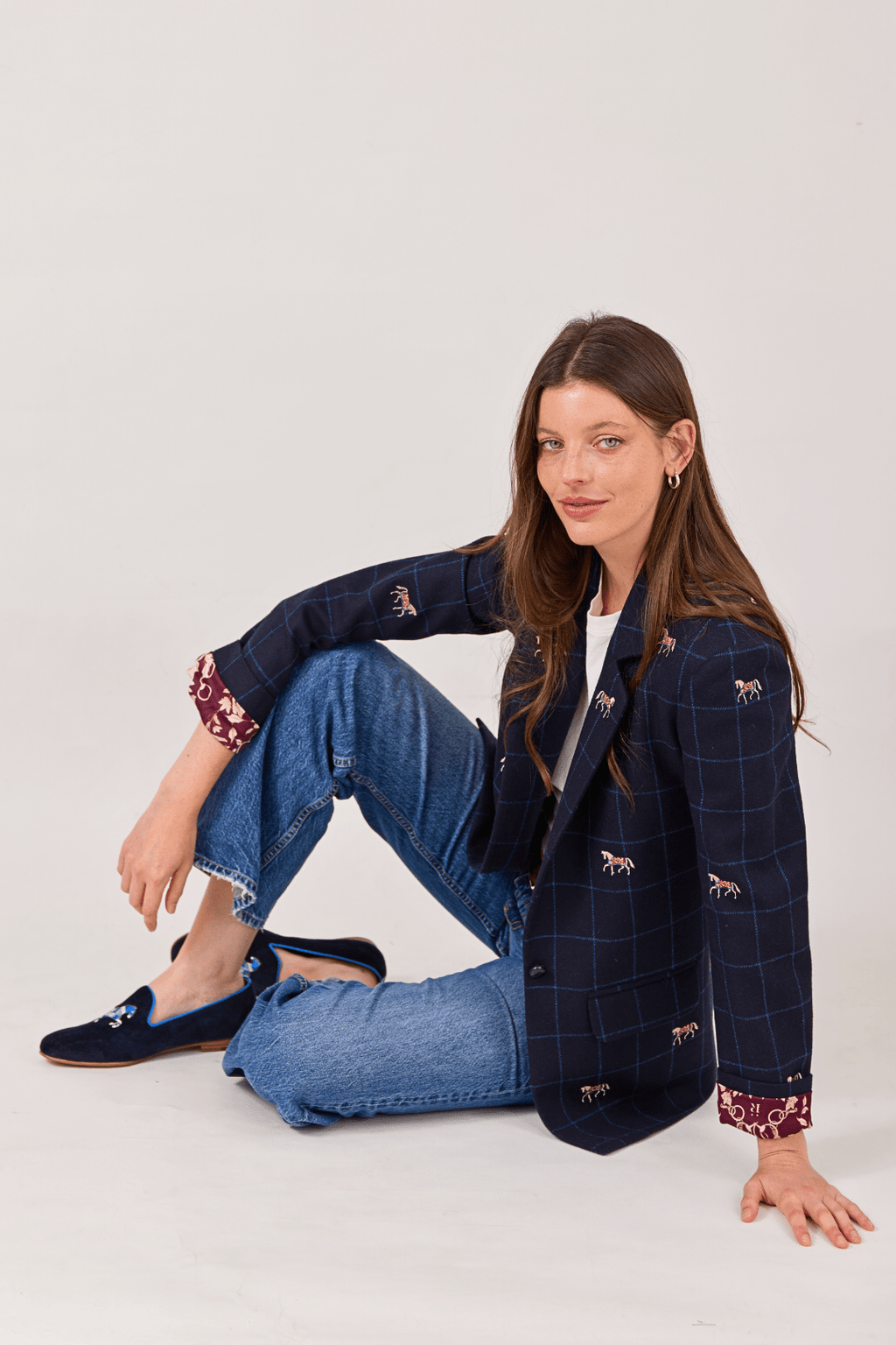 Belmont Blazer | Embroidered Italian Wool