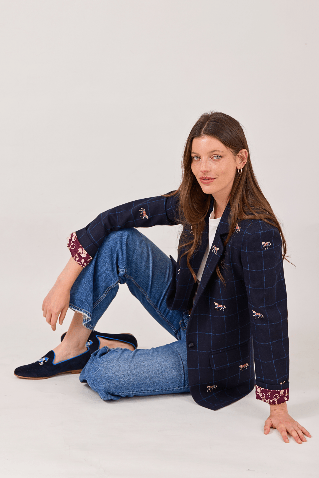 Belmont Blazer | Embroidered Italian Wool