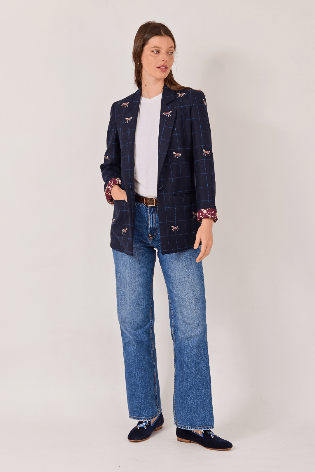 Belmont Blazer | Embroidered Italian Wool