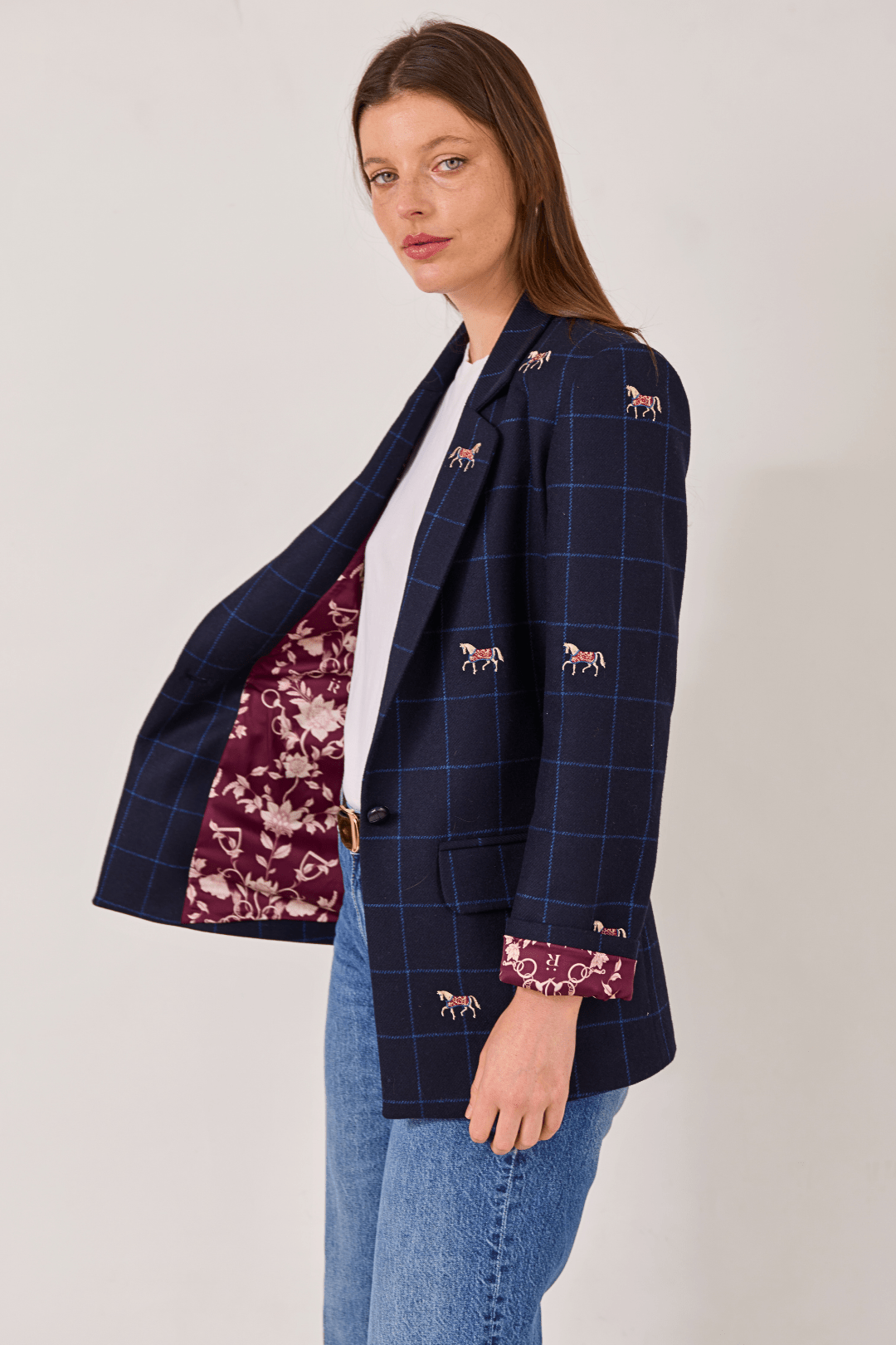 Belmont Blazer | Embroidered Italian Wool