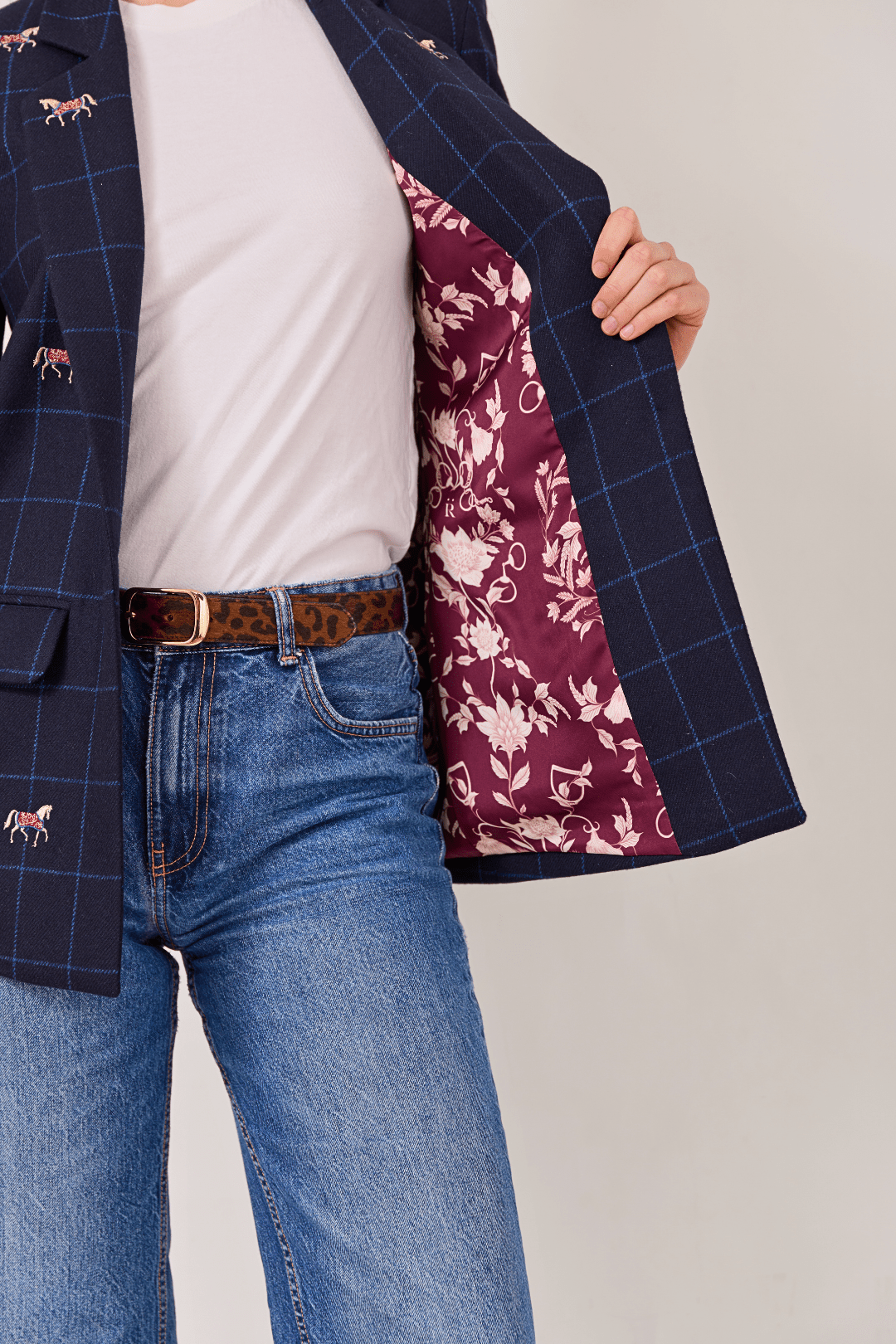 Belmont Blazer | Embroidered Italian Wool