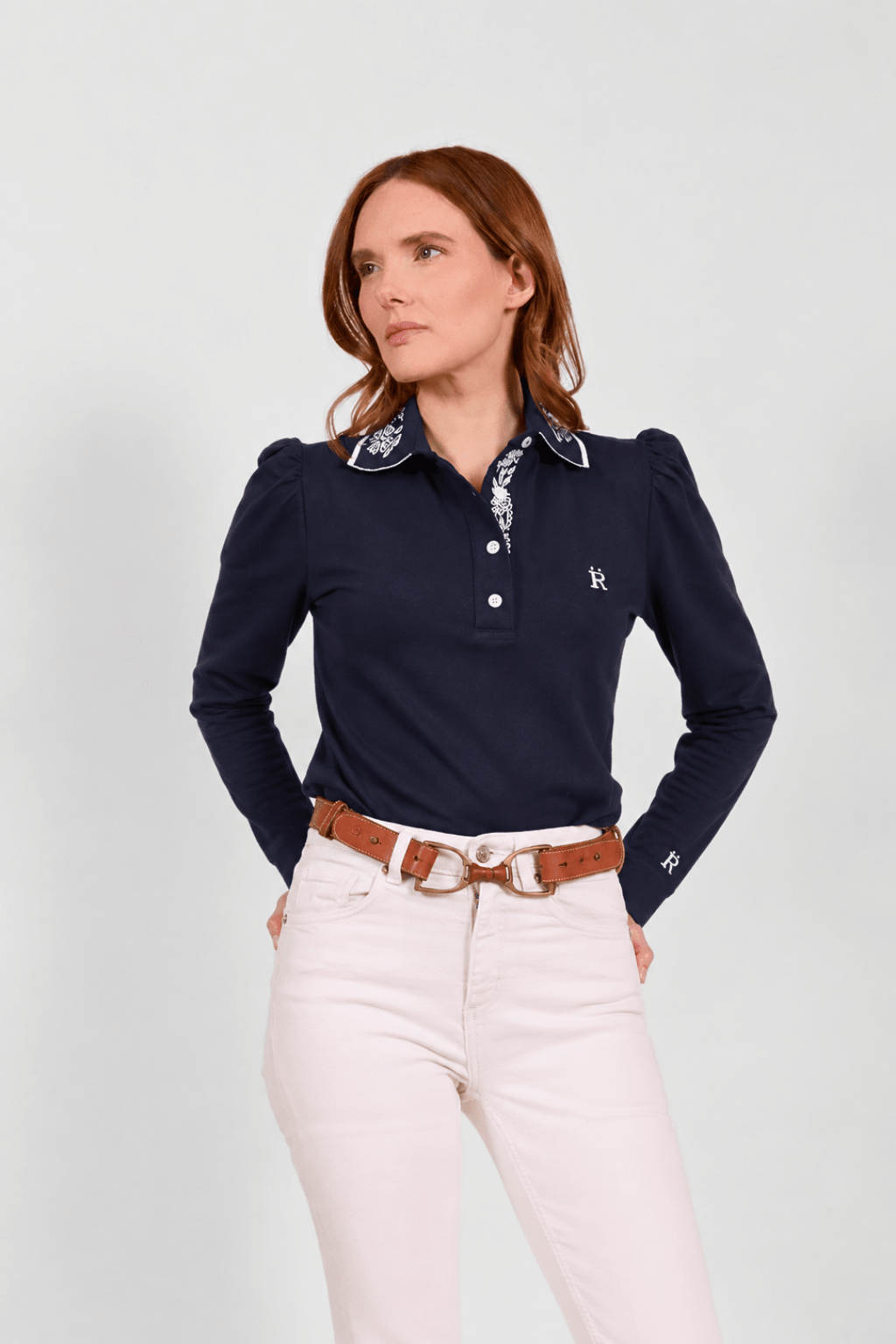 Briar | Embroidered Polo-Shirt | Long Sleeve