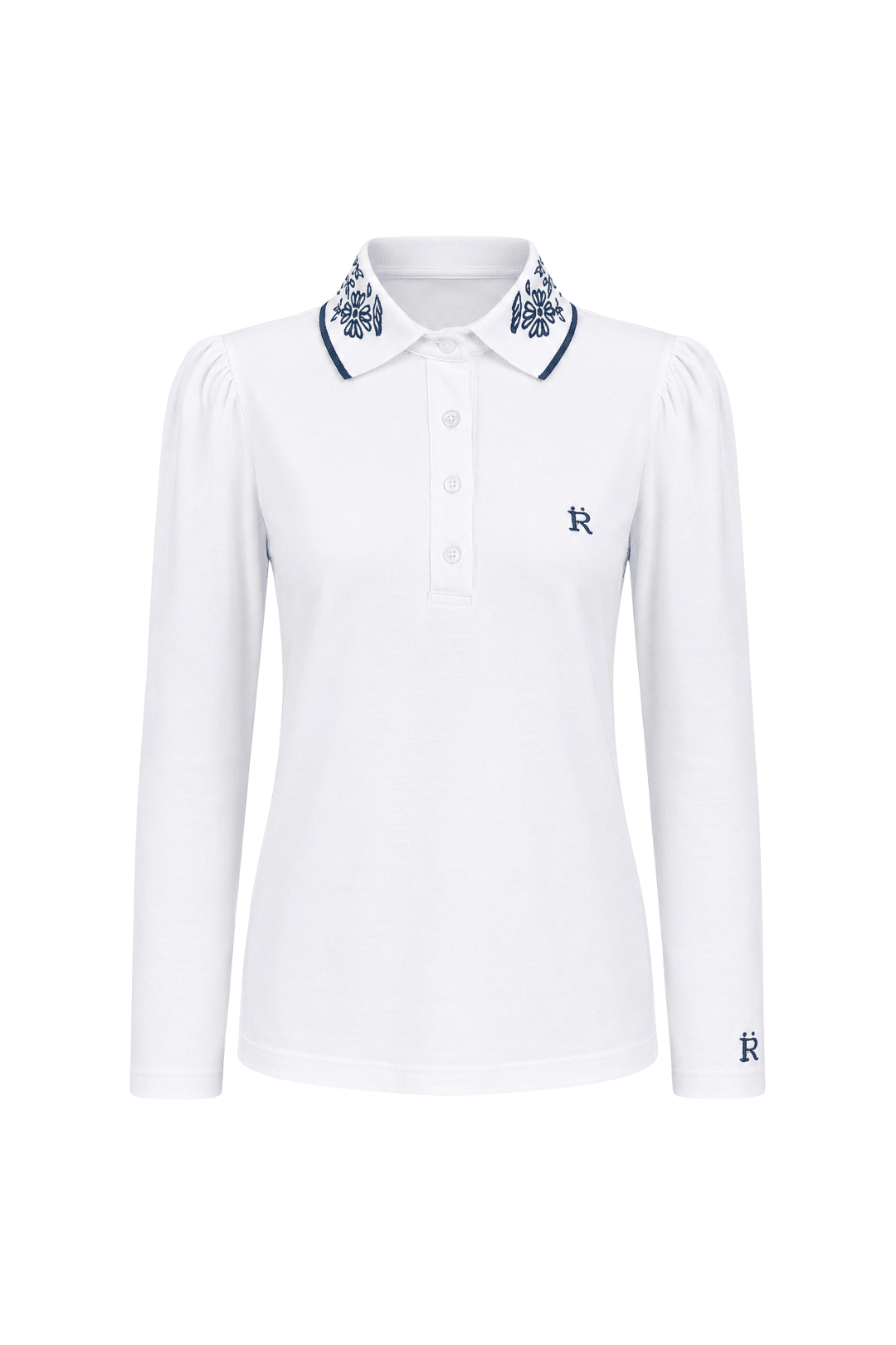 Briar | Embroidered Polo-Shirt | Long Sleeve