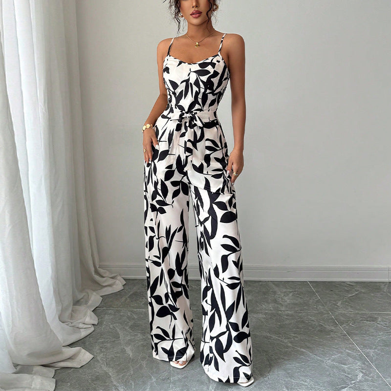 Summer Patterned Women’s Classic Jumpsuit