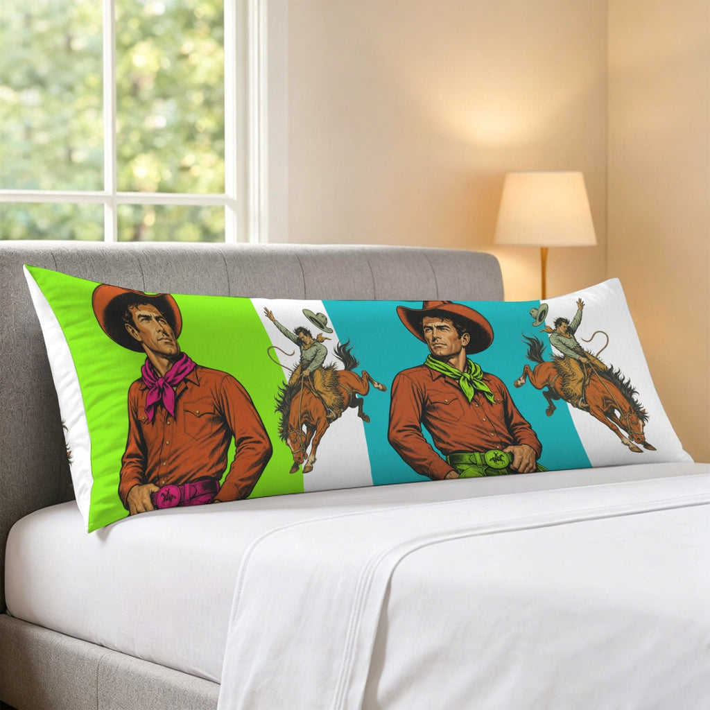 Baha Ranch The Last Roundup Bronc Rider Decorative Body Pillow Cover