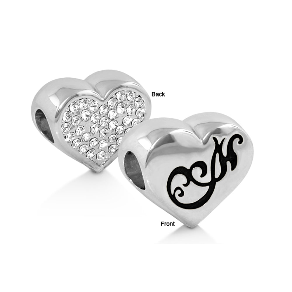 Gabriella Beads Pave Heart