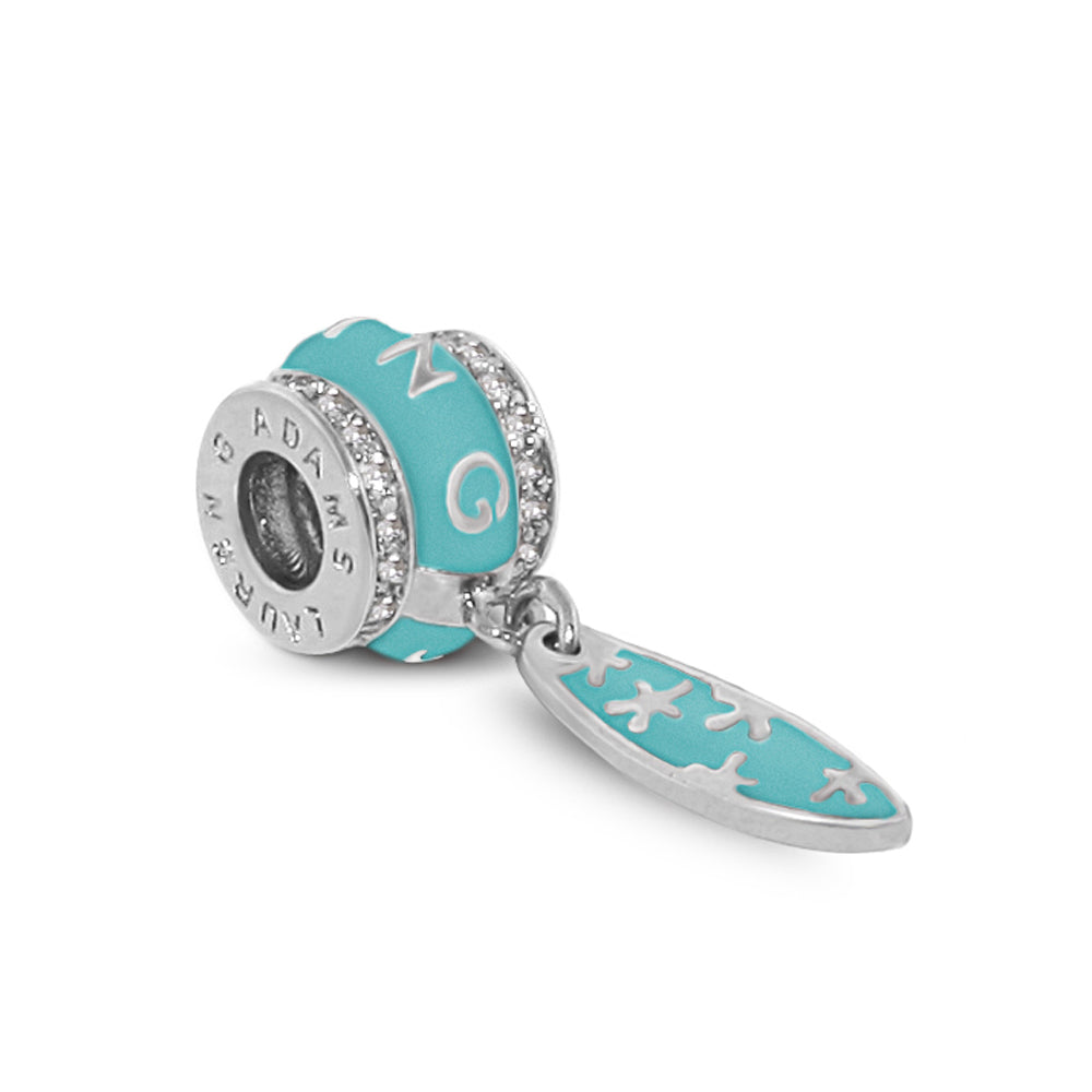 Gabriella Beads Surfboard for Charms Bracelet