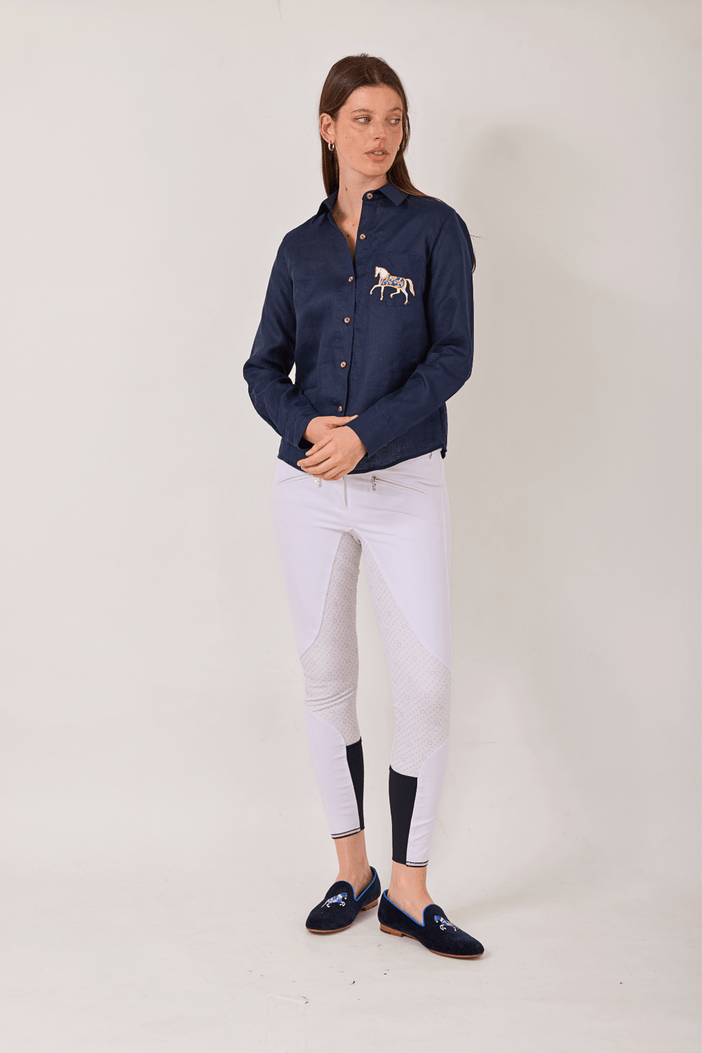 Campera Embroidered Linen Shirt