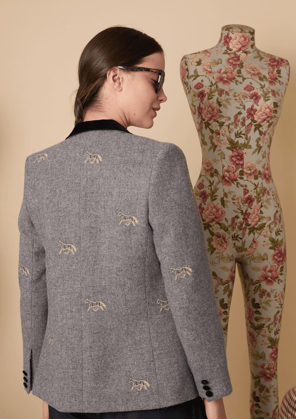 Cavaletti Blazer | Embroidered Italian Wool